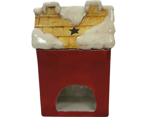 Dekoratívna miniatúra údiarne v tvare komína s motívom hviezdy