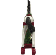 Dekoratívna figúrka koňa s ozdobami na vianočný stromček