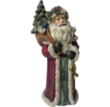 Dekoratívna figúrka Santa Clausa s vrecom a stromom