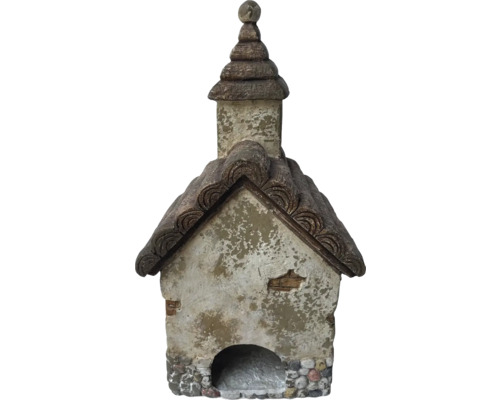 Dekoratívna keramická búdka pre vtáky s škridlovou strechou