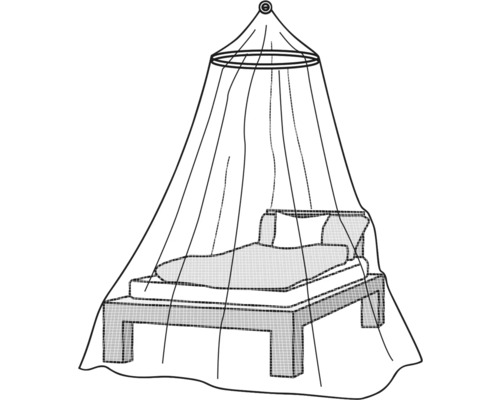 Posteľ s moskytiérou na ochranu proti hmyzu