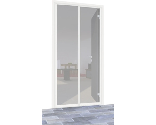 Dvere s sieťou proti hmyzu v ráme dverí