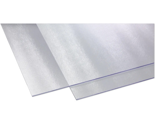 Polystyrénová doska 5x1000x1000x mm Cincilla číra Dve priehľadné plastové dosky