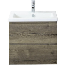 Skrinka pod umývadlo s dvomi zásuvkami a umývadlom na dosku