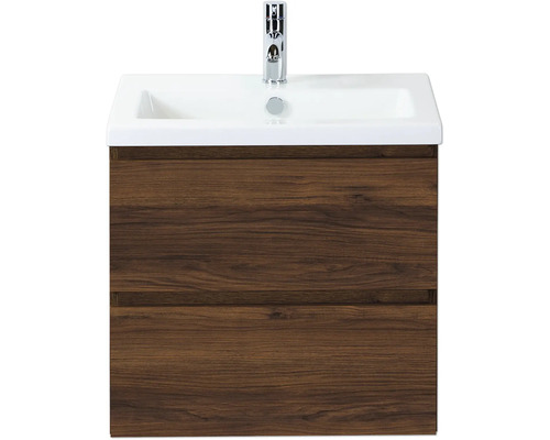 Skrinka pod umývadlo s dvomi zásuvkami a umývadlom na dosku