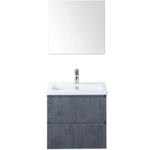 Kombinácia umývadla so zrkadlom a dvoma zásuvkami