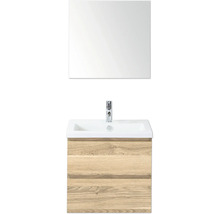 Skrinka pod umývadlo so zrkadlom a dvoma zásuvkami