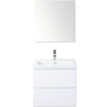 Skrinka pod umývadlo so zrkadlom a dvomi zásuvkami