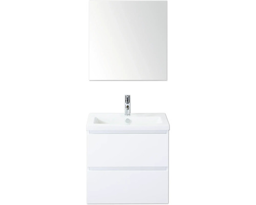 Skrinka pod umývadlo so zrkadlom a dvomi zásuvkami