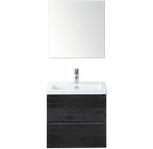 Kombinácia umývadla so zrkadlom, umývadlom a spodnou skrinkou