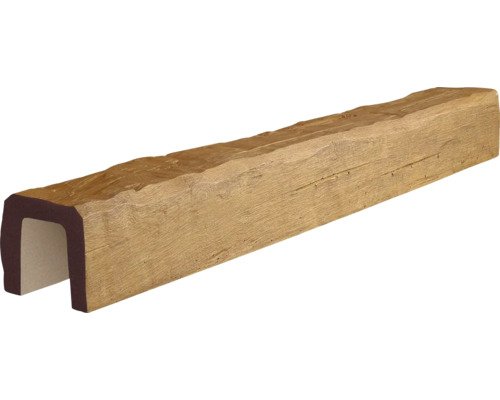 Umelý trám PU dutý svetlý 9x6x300 cm