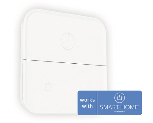 Bezdrôtový nástenný spínač CONNECT-Z-SWITCH 900116 3 tlačidlá - kompatibilný so SMART HOME by hornbach