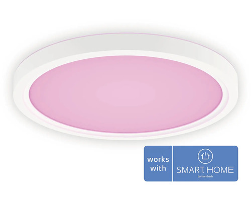 Biele LED stropné svietidlo s funkciou inteligentnej domácnosti