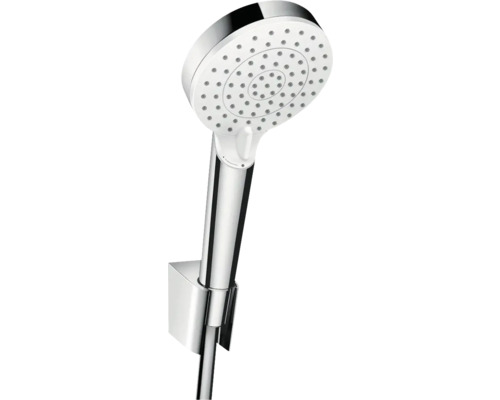 Sprchový set hansgrohe Crometta 100 Vario EcoSmart 100 x 100 mm chróm biela 26693400 Ručná sprcha do sprchy