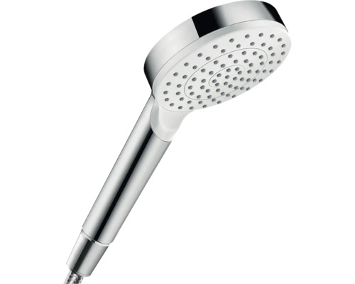 Ručná sprcha hansgrohe Crometta 100 1jet EcoSmart 100 x 100 mm biela chróm 26333400 Kovová ručná sprcha s viacerými typmi prúdu