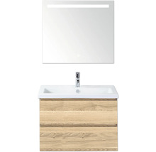 Umývadlo so skrinkou, zrkadlom a osvetlením do kúpeľne