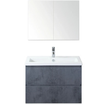 Umývadlo s umývadlovou skrinkou a zrkadlovou skrinkou do kúpeľne