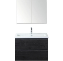 Umývadlo s umývadlom, batériou a zrkadlovou skrinkou