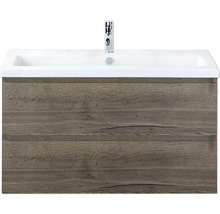 Skrinka pod umývadlo s dvoma zásuvkami a umývadlom na dosku