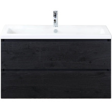 Skrinka pod umývadlo s dvomi zásuvkami a umývadlom na dosku