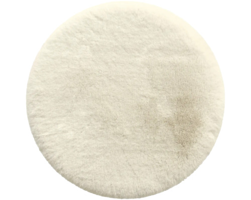 Umelá kožušina SoleVito Romance Premium béžová 80 cm Okrúhly koberec s vysokým vlasom