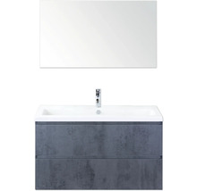 Umývadlo so zrkadlom a skrinkou pod umývadlo