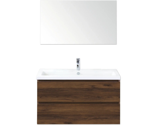 Skrinka pod umývadlo s umývadlom a zrkadlom do kúpeľne