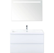 Umývadlová zostava so zrkadlom a dvoma zásuvkami