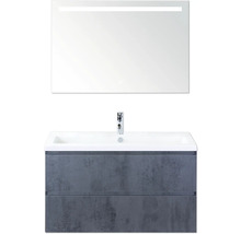 Umývadlová skrinka so zrkadlom a osvetlením do kúpeľne