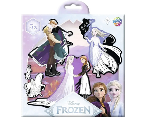 Nálepka Moxy Frozen s postavičkami ako Elsa a Anna