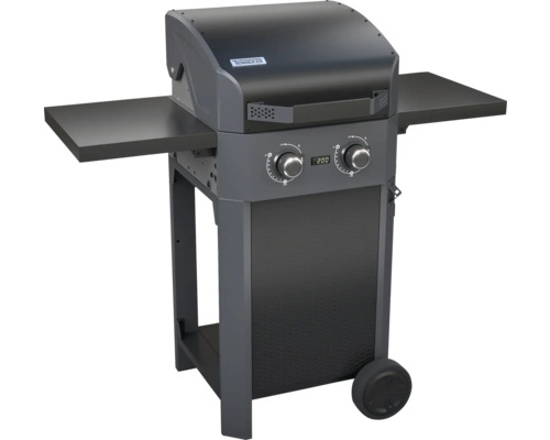 Plynový gril s dvomi odkladacími plochami a digitálnym displejom