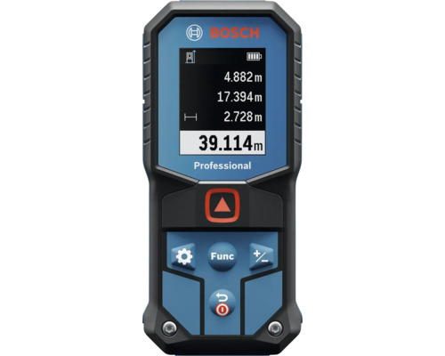 Laserový diaľkomer Bosch Professional GLM 40-31, 0601075000 Logo spoločnosti Bosch. Digitálny laserový diaľkomer na meranie vzdialenosti.