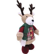 Dekoratívna figúrka soba so šálom a parožím