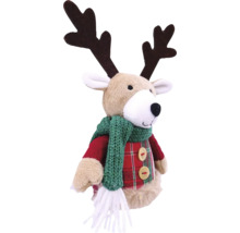 Dekoratívna figúrka sob so šálom a parožím