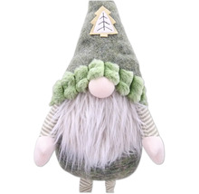 Dekoratívny vianočný škriatok s bradou a čiapkou