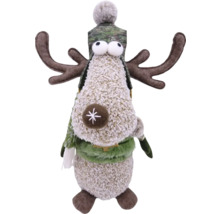 Dekoratívna figúrka soba s čiapkou a parožím