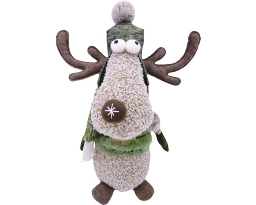 Dekoratívna figúrka soba s čiapkou a parožím