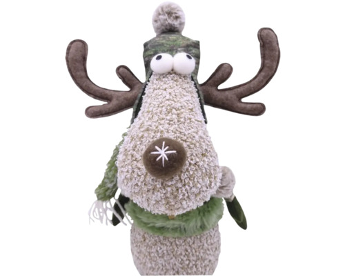 Dekoratívna figúrka soba s čiapkou a parožím