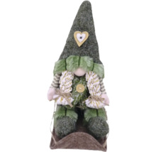 Dekoratívny vianočný škriatok s čiapkou a šálom