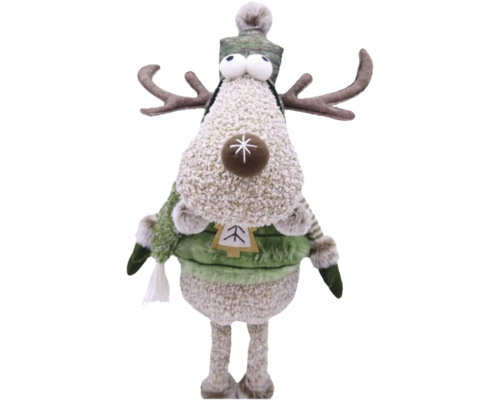 Dekoratívna figúrka sob s čiapkou a parožím