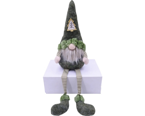 Dekoratívna figúrka škriatok Lafiora, výška 61 cm Dekoratívny záhradný trpaslík s pruhovanými ponožkami a aplikáciou stromu na čiapke