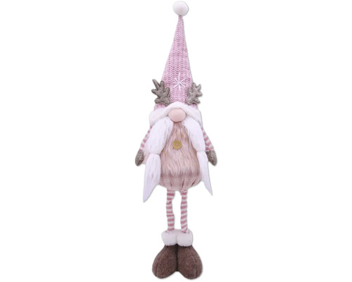 Dekoratívny vianočný škriatok s čiapkou a bradou