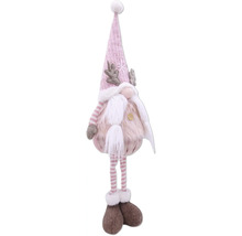 Dekoratívna figúrka trpaslíka s čiapkou, bradou a nohami