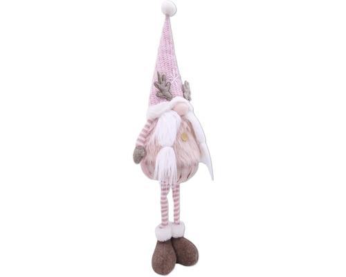 Dekoratívna figúrka trpaslíka s čiapkou, bradou a nohami