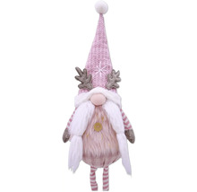 Dekoratívny trpaslík s bradou a čiapkou ako vianočná dekorácia