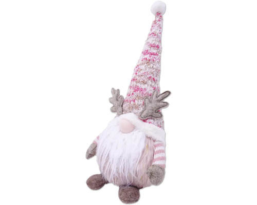 Vianočný škriatok s bradou a čiapkou ako vianočná dekorácia