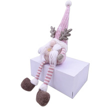 Dekoratívna figúrka trpaslíka s čiapkou, bradou a parožím na balíku