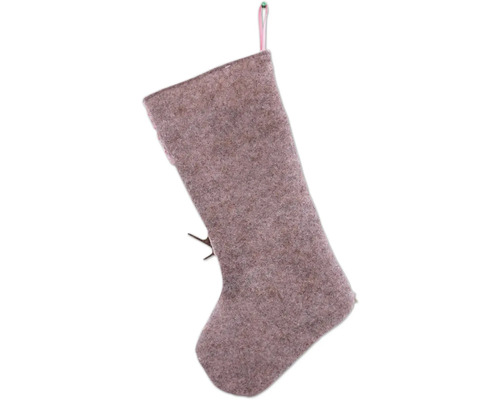 Ozdobná Mikulášska pančucha z plsti na zavesenie