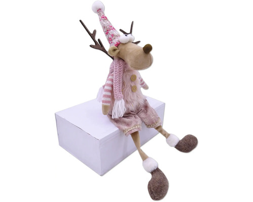 Dekoratívna figúrka soba s čiapkou a šálom na postavenie