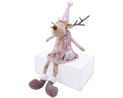 Dekoratívna figúrka soba s čiapkou a šálom na vianočné obdobie